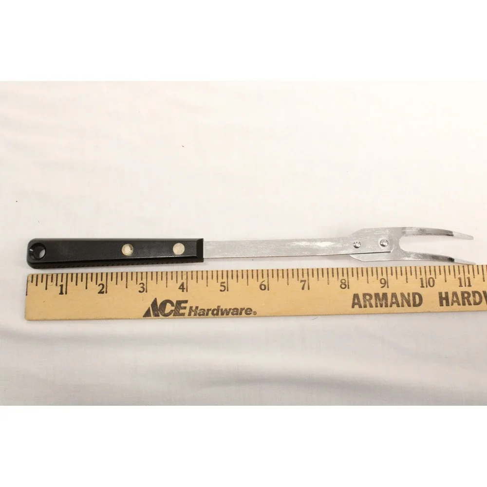EKCO Forge Meat Fork Vintage Black Stainless Steel 11.5